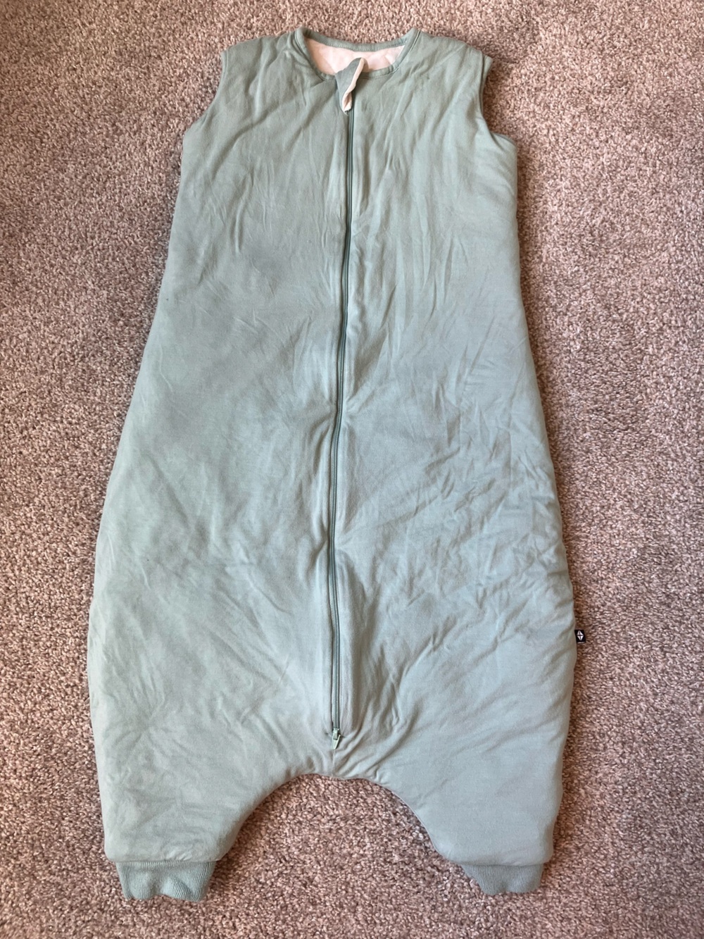 Kyte BABY Sage Trim Quilted Sleep Sack Cover